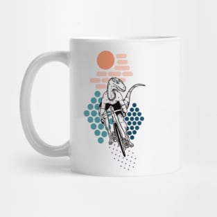 Cycling Dinosaur Mug